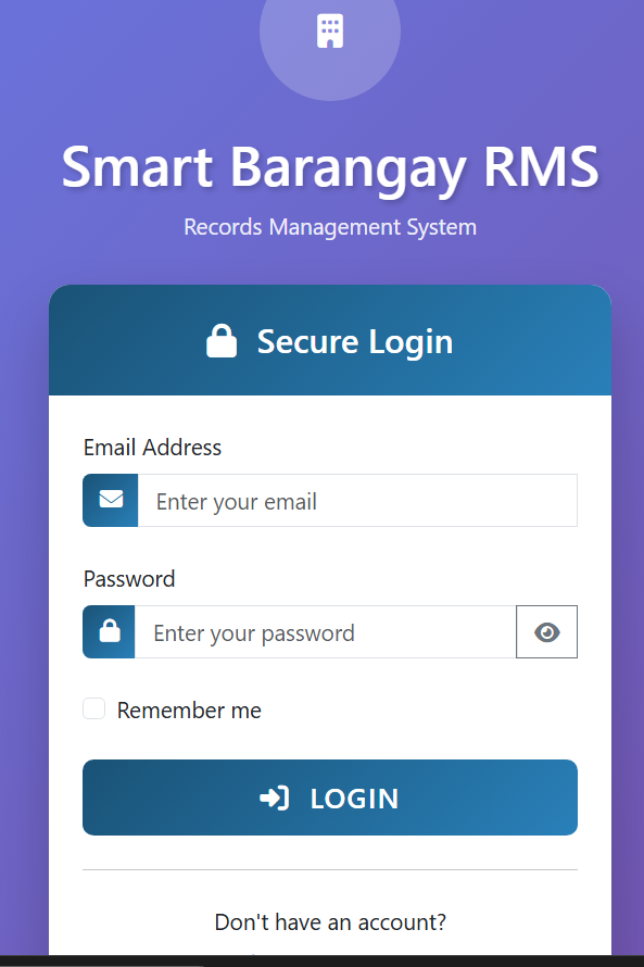 Smart Barangay Records Management 